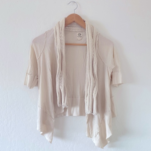 Anthropologie TINY Cream Cable Knit Cardigan - Picture 2 of 8